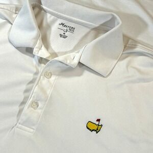 Masters‎ Tech Size XL Men's White Performance Golf Polo Shirt Moisture Wicking